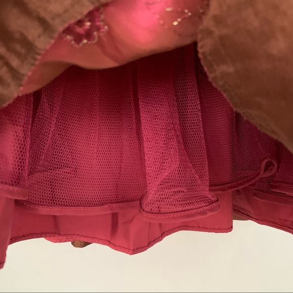 •Marmellata• Girls Iridescent Taffeta Floral Embroidered Dress - Size 24 Months - Picture 5 of 9